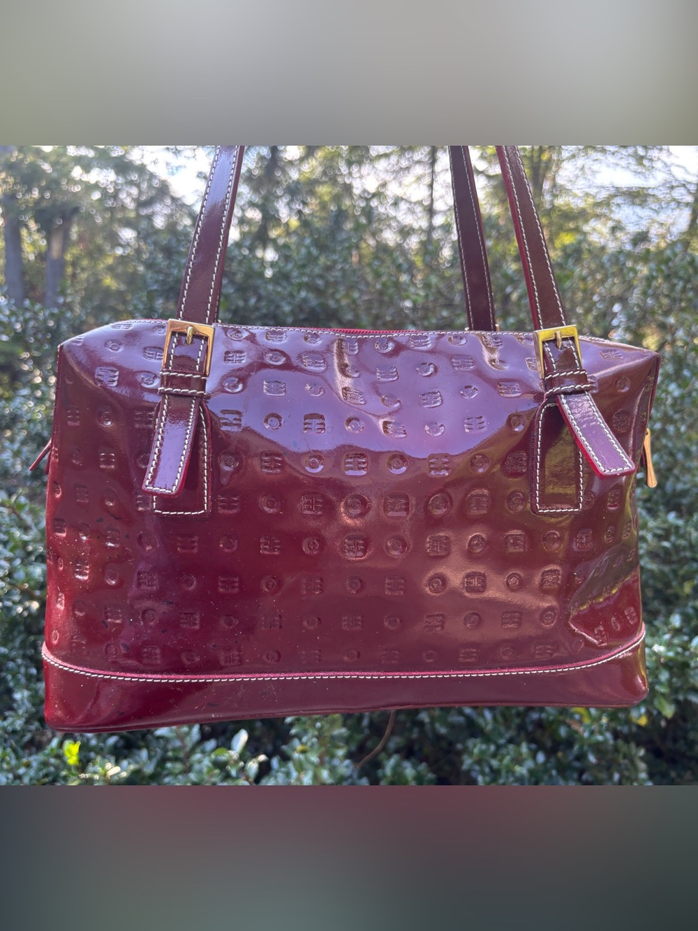 Arcadia Patent Leather Shoulder Bag
